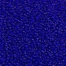 Miyuki rocailles Perlen 15/0 - Transparent cobalt 15-151